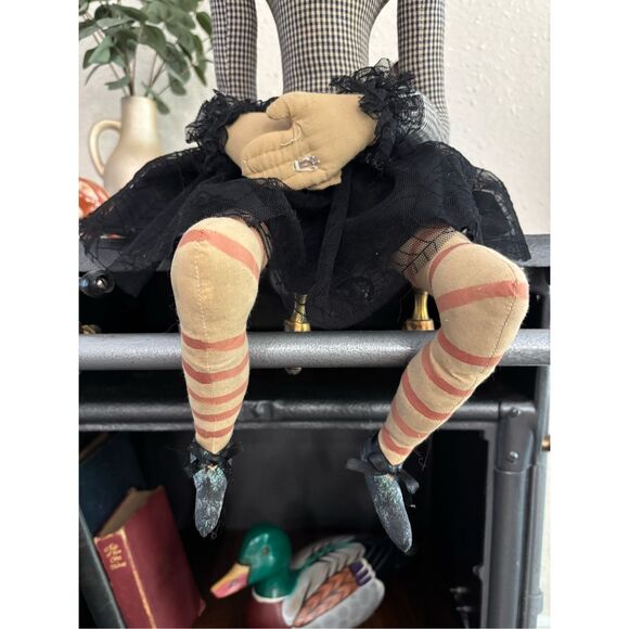 Joe Spencer Colette Pumpkin Girl Doll Gathered Traditions Halloween Fall - Picture 4 of 8